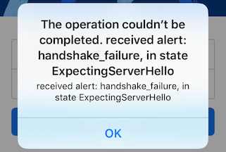handshake failure
